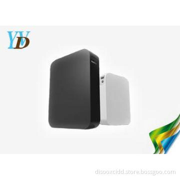 Rectangle White 7200mAh PVC Smart USB Portable Power Bank D
